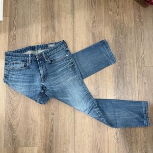 Bonobos Men's Blue Denim slim straight Jeans 33 x 32